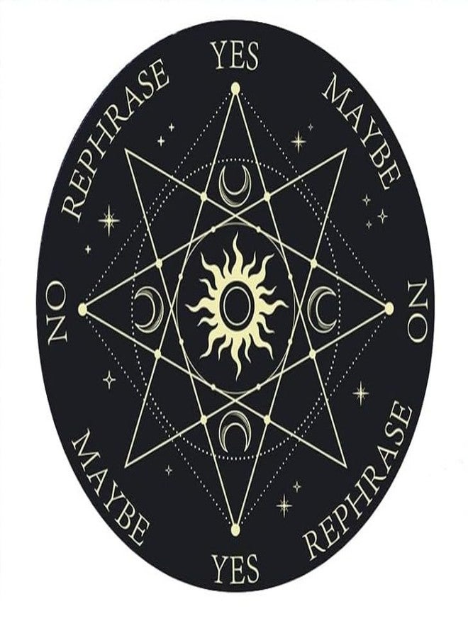 TREE MAISON CORONATING HOMES Vastu Black Sun & Moons Pendulum Board | 9 inch | Metaphysical Message Board for Witchcraft with Brass (Pendulum Assorted) Acrylic Divination - Image 3